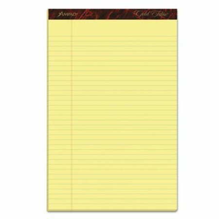 AMPAD/ OF AMERCN PD&PPR Ampad, GOLD FIBRE WRITING PADS, WIDE/LEGAL RULE, 8.5 X 14, CANARY, 50 SHEETS, DOZEN 20030